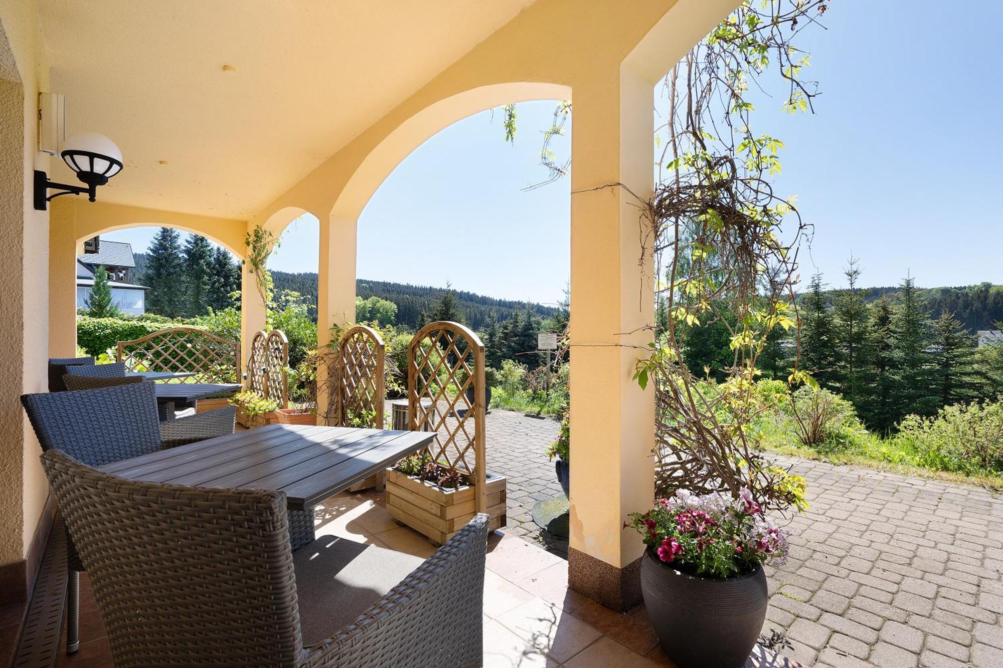 Pension Bergblick Marienberg Kültér fotó