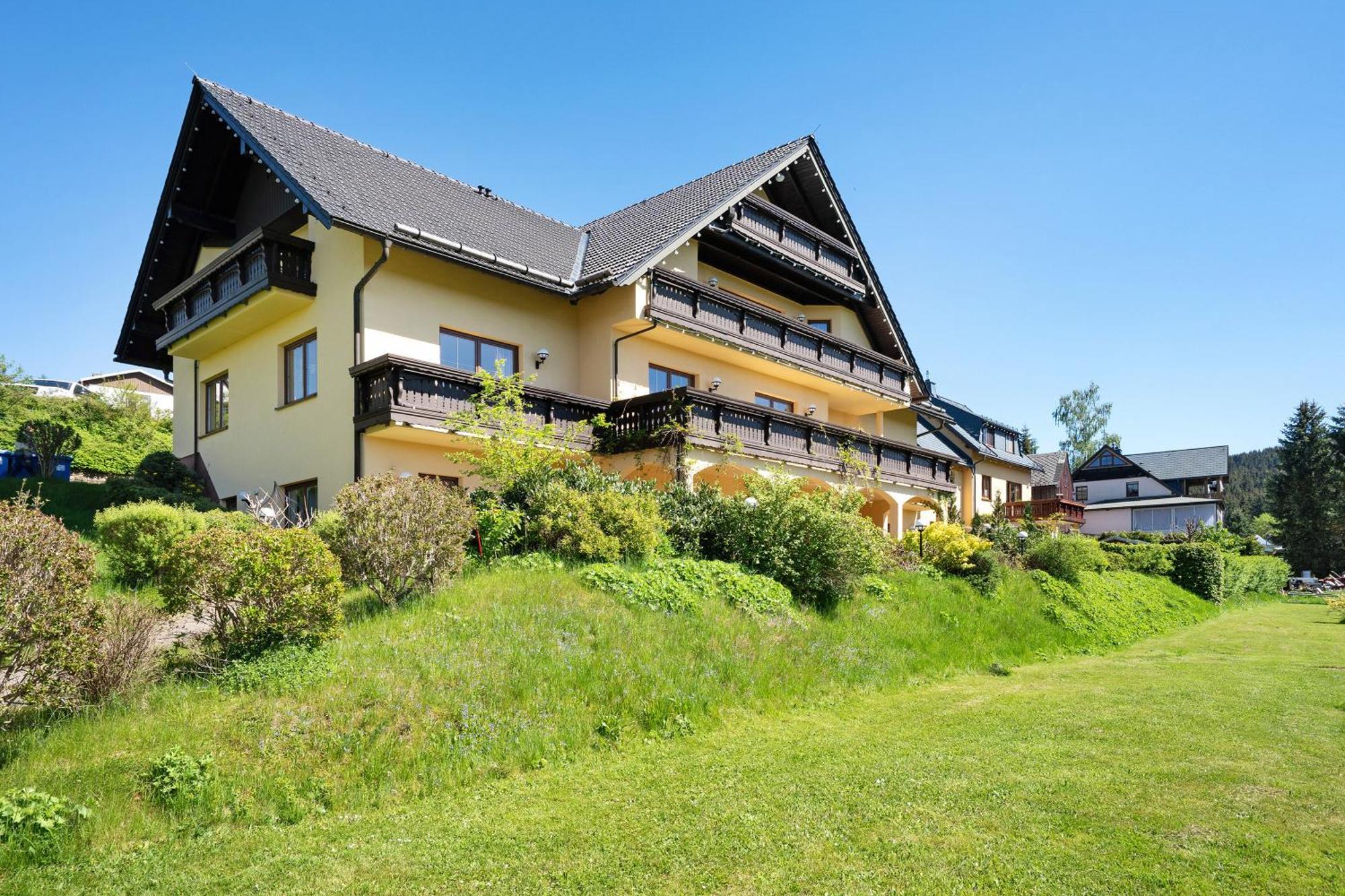 Pension Bergblick Marienberg Kültér fotó