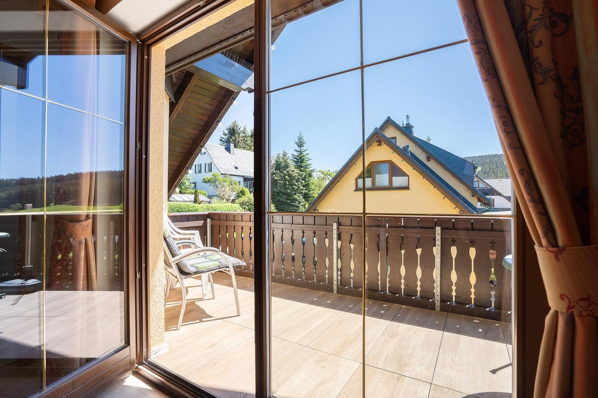Pension Bergblick Marienberg Kültér fotó