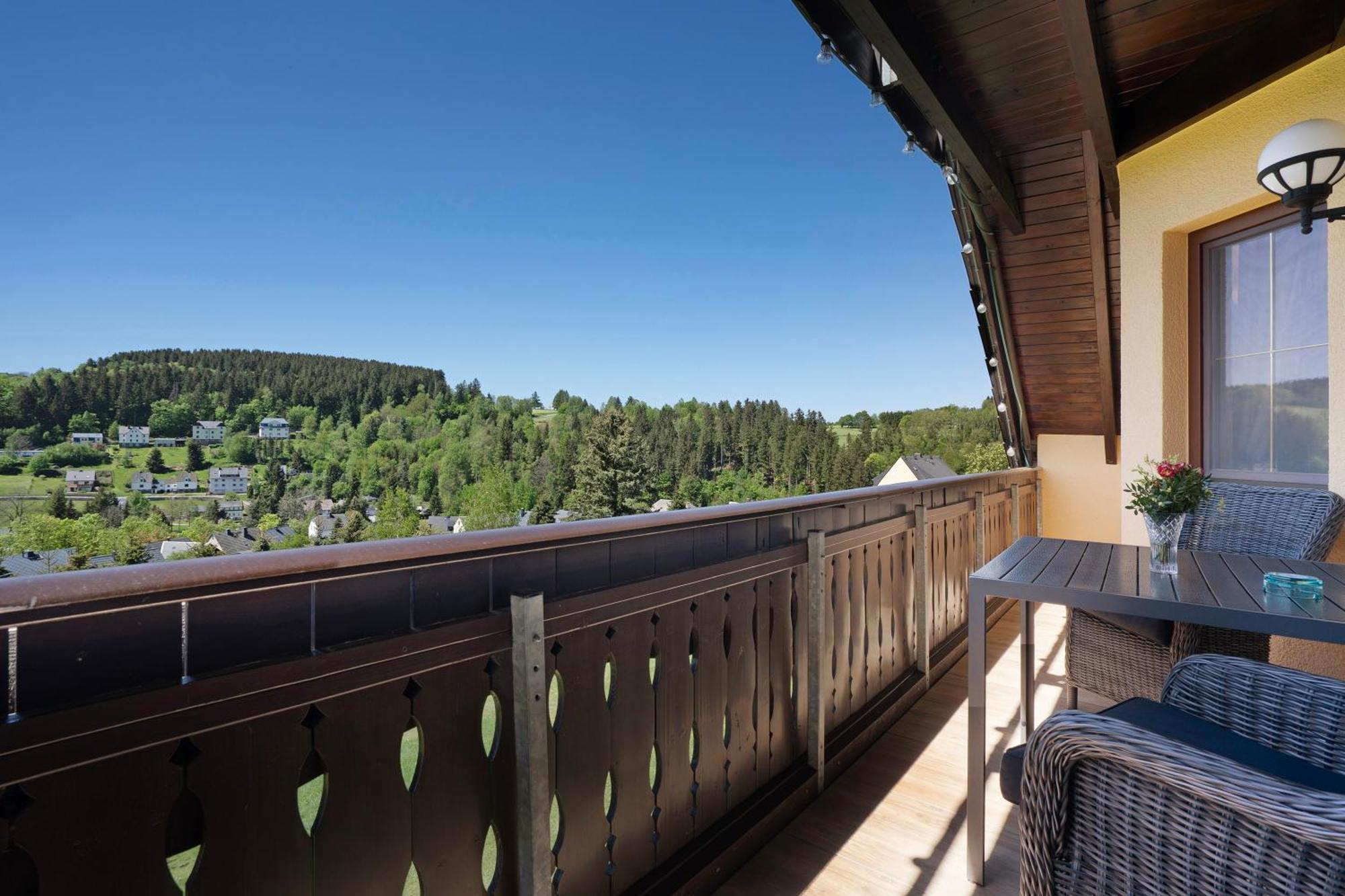 Pension Bergblick Marienberg Kültér fotó