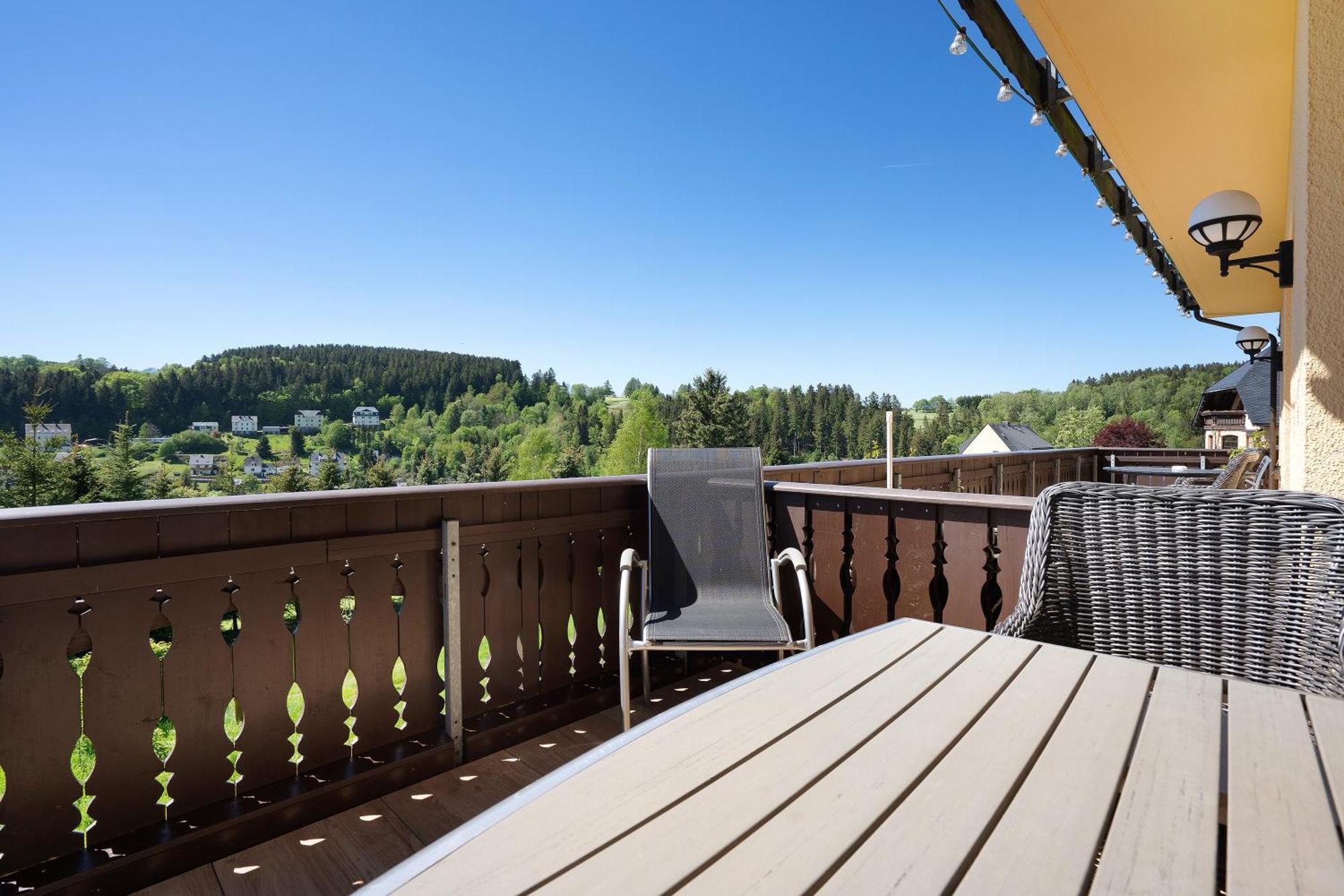 Pension Bergblick Marienberg Kültér fotó