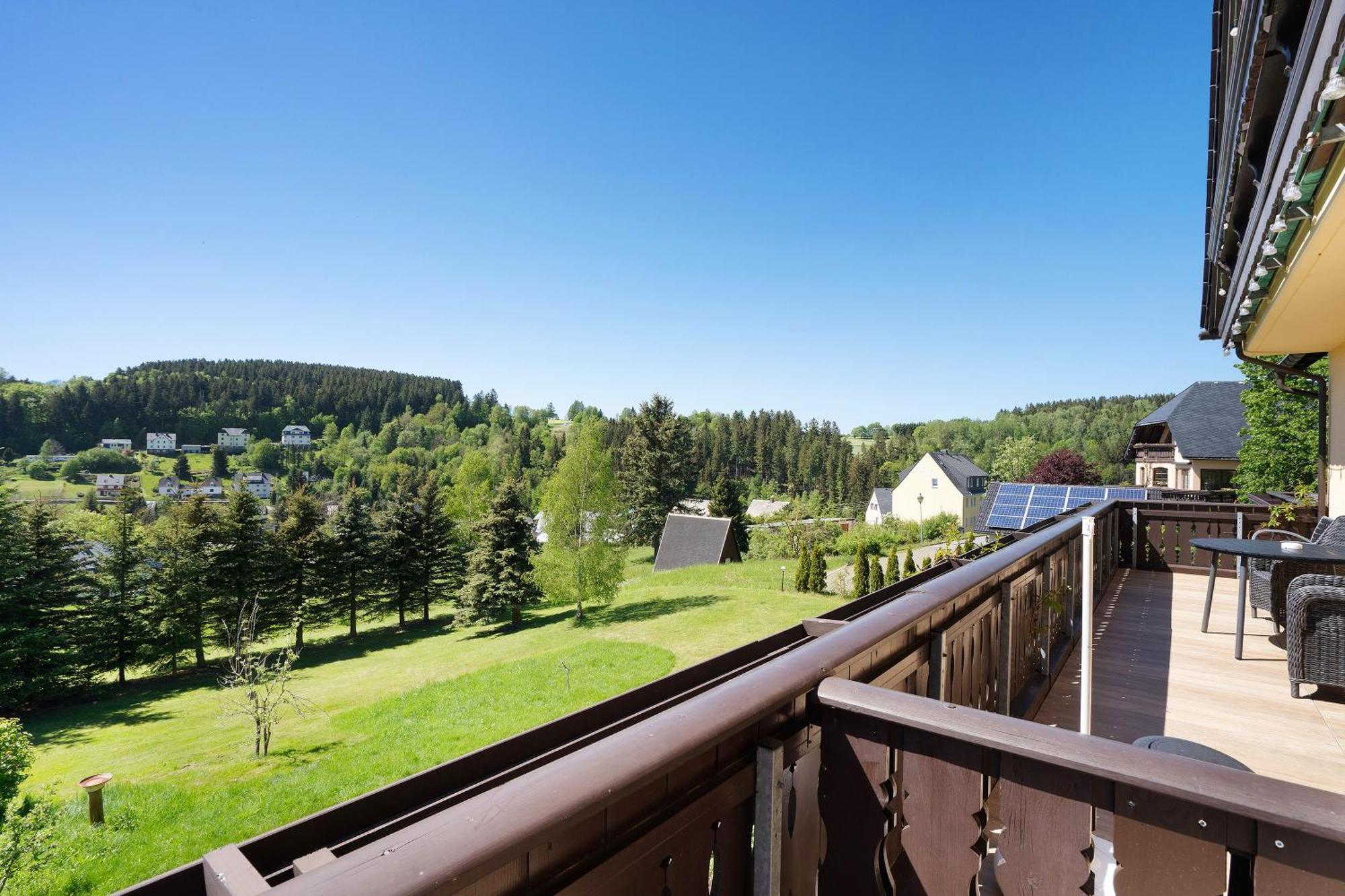 Pension Bergblick Marienberg Kültér fotó
