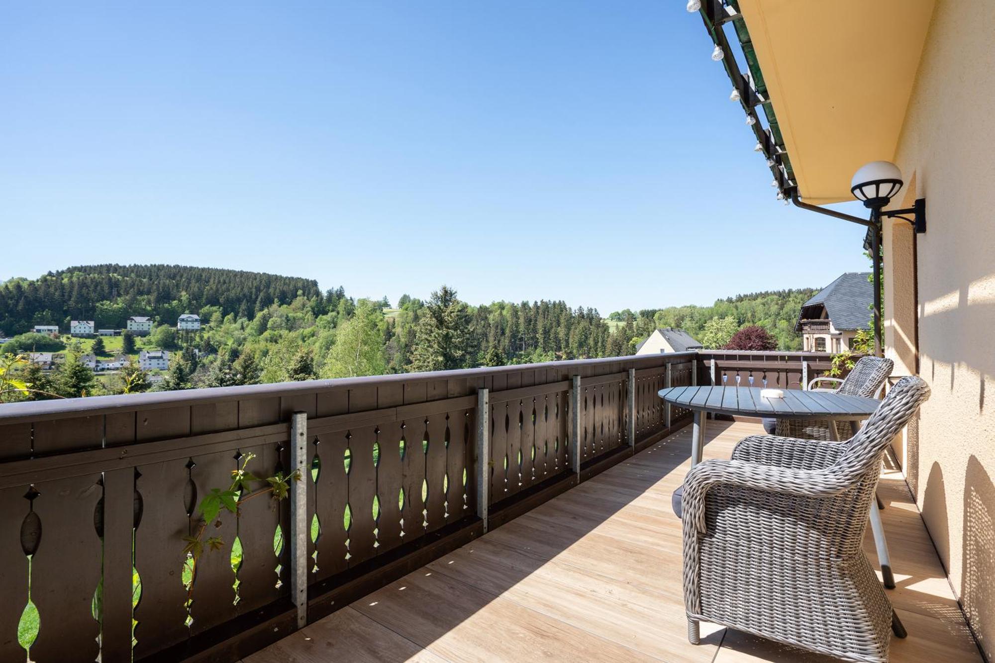 Pension Bergblick Marienberg Kültér fotó