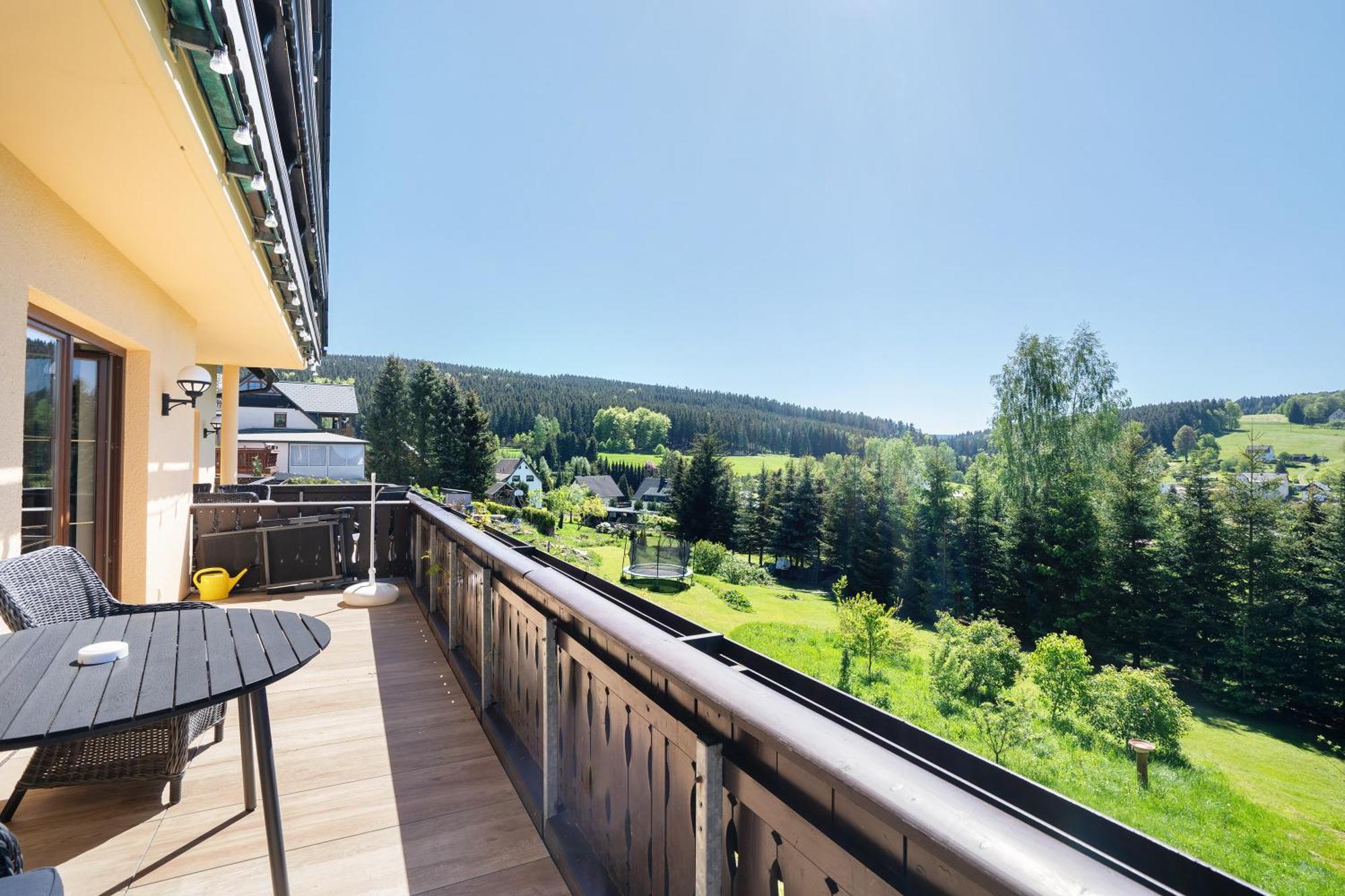 Pension Bergblick Marienberg Kültér fotó