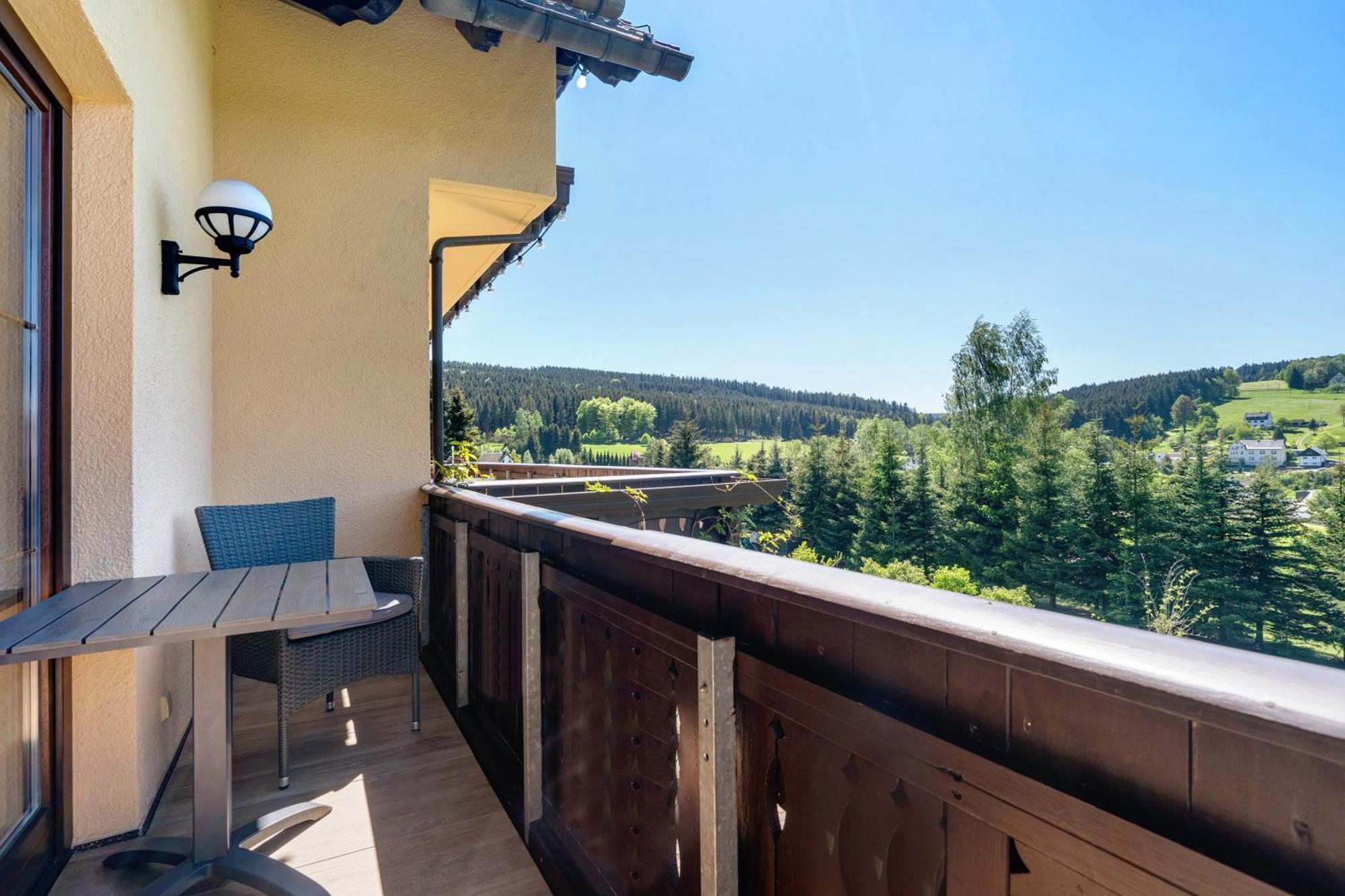 Pension Bergblick Marienberg Kültér fotó
