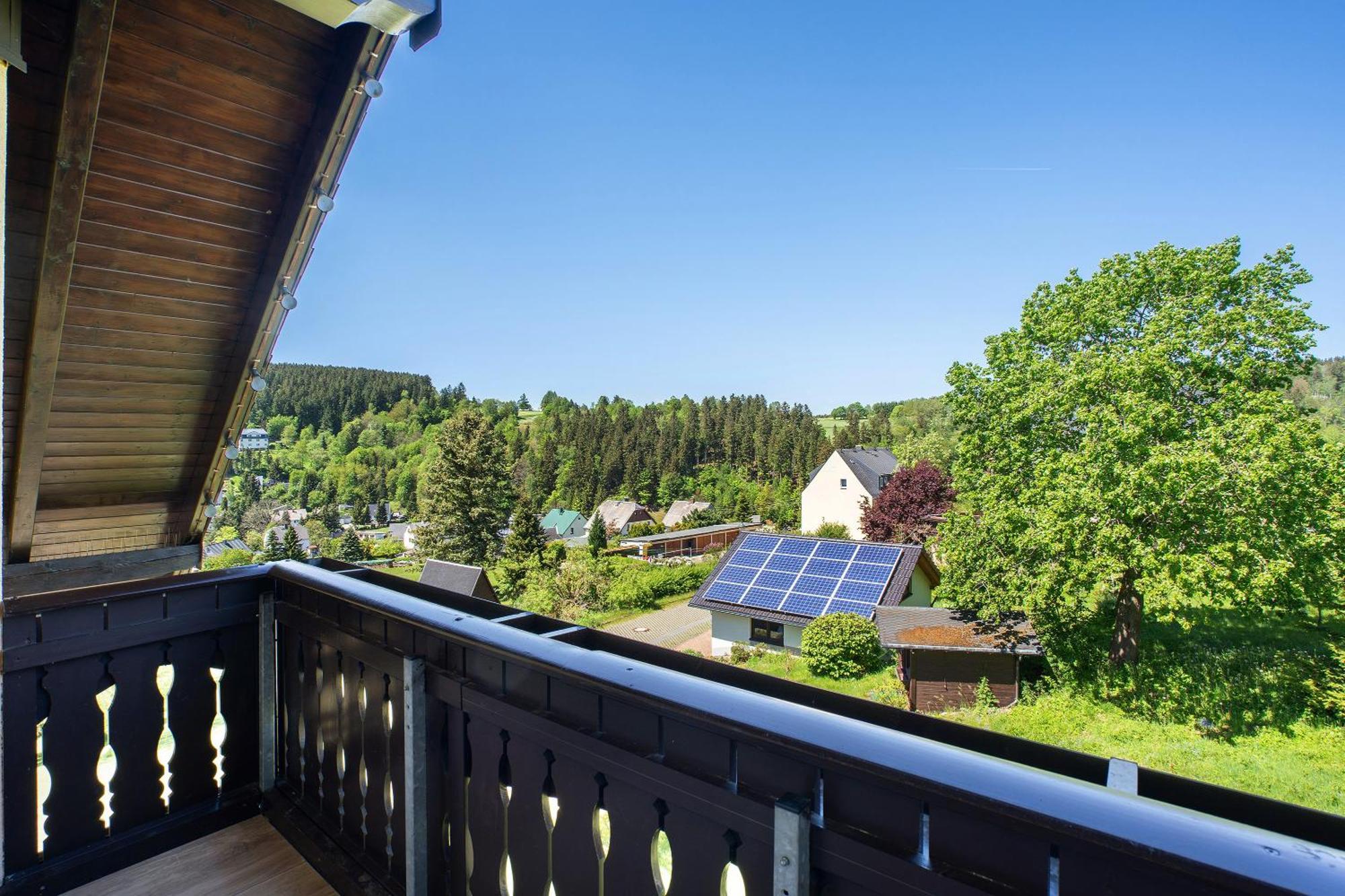 Pension Bergblick Marienberg Kültér fotó